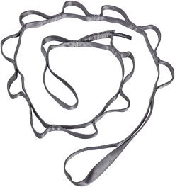 Black Diamond Nylon Daisy Ketting 140cm / 18mm, Grijs