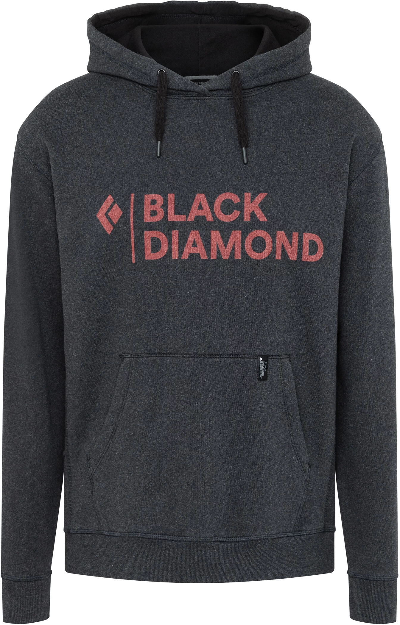 Black Diamond Stacked Logo Hoody Heren, Zwart/grijs