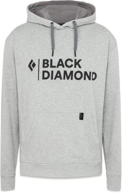 Black Diamond Stacked Logo Hoody Heren, Grijs