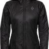 Black Diamond Vision Hybrid Hoody Dames, Zwart