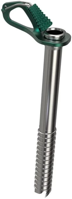 Blue Ice Aero Ice Screw 22cm, Zilver/groen