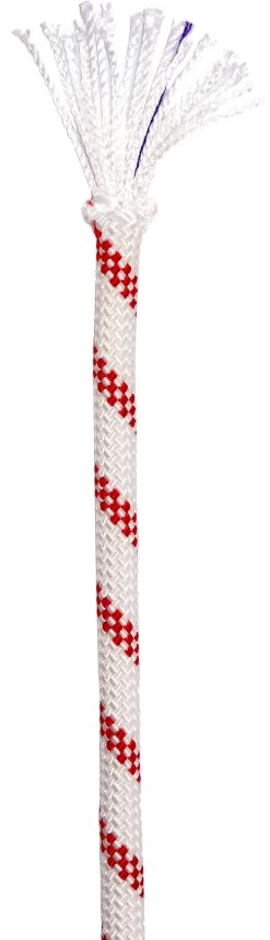 Edelrid Static Low Stretch Touw 11,0mm X 100m, Wit/rood