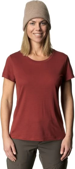 Houdini Tree Tee Dames, Rood