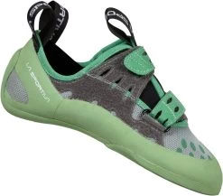 La Sportiva GeckoGym Vegan Klimschoenen Dames, Groen/grijs