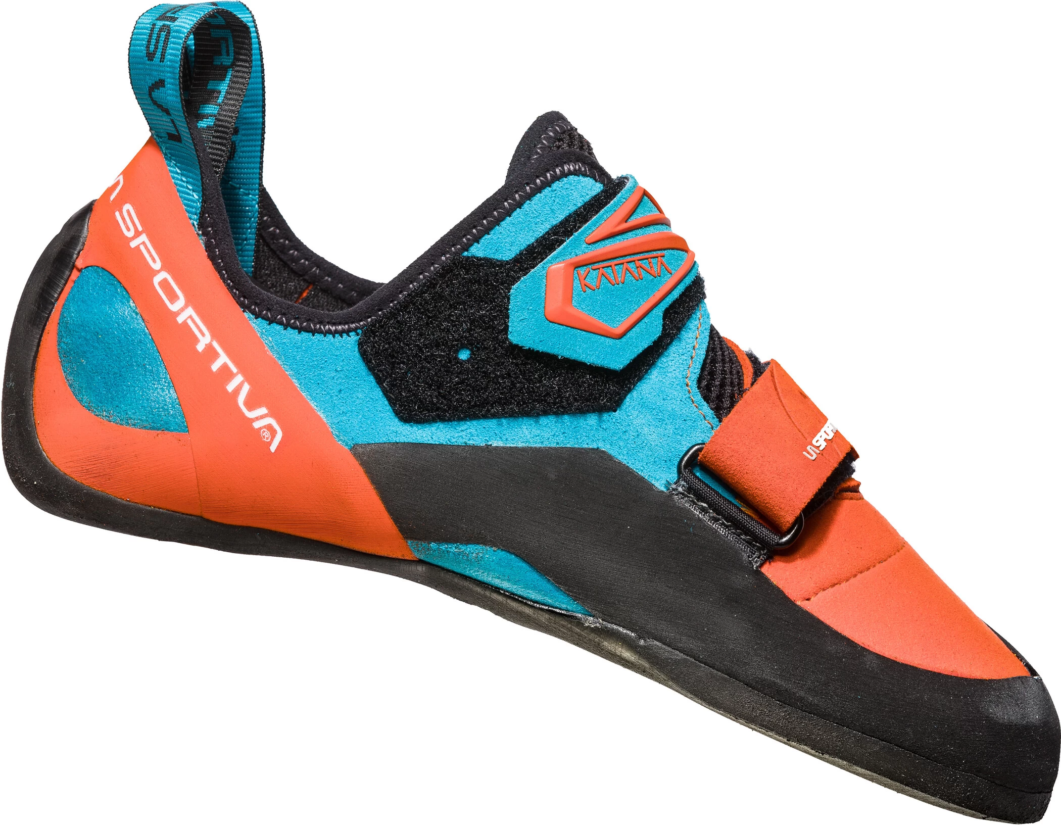 La Sportiva Katana Klimschoenen Heren, Oranje/turquoise