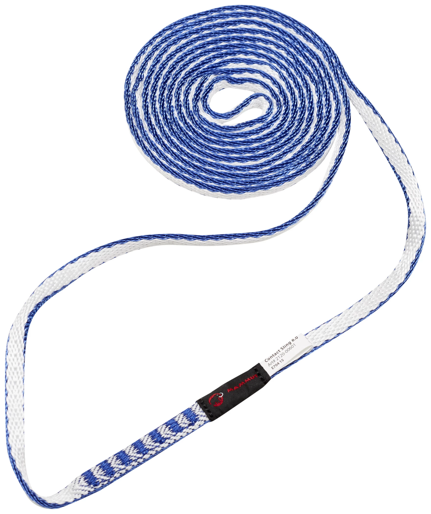 Mammut Contact Sling 8.0 120cm, Wit/blauw