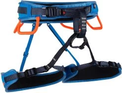 Mammut Ophir Fast Adjust Klimharnas Heren, Blauw/oranje