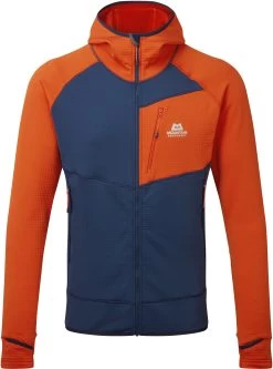 Mountain Equipment Eclipse Hooded Jacket Heren, Blauw/oranje