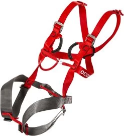 Ocun Mojo Volledig Lichaamsharnas Kinderen, Rood/grijs