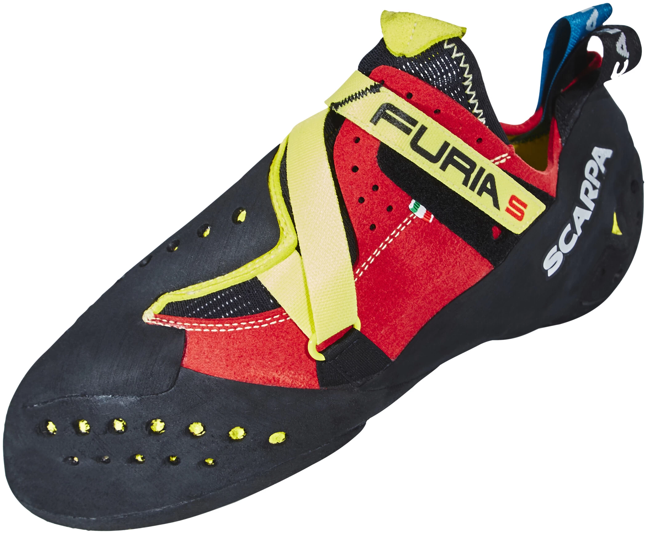 Scarpa Furia S Klimschoenen, Rood/geel