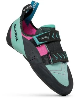 Scarpa Vapor V Klimschoenen Dames, Turquoise/roze